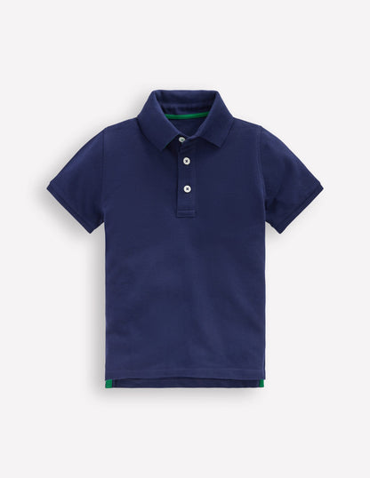 Piqué Polo Shirt-College Navy