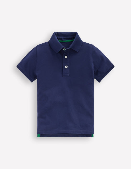 Piqué Polo Shirt-College Navy