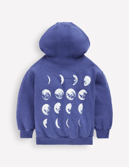 Front and Back Hoodie-Moon Phases