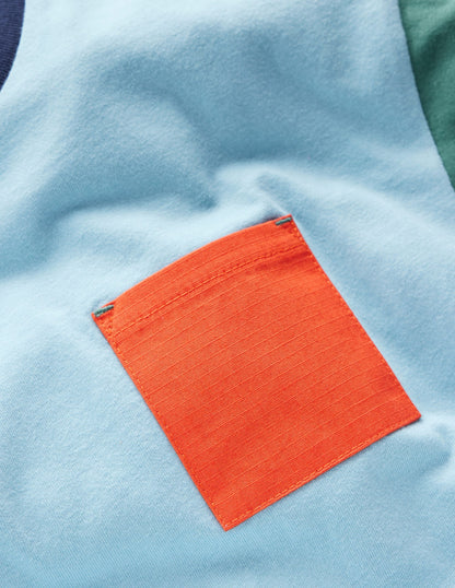Relaxed Ripstop Pocket T-shirt-Glacier Lake/Koi/Blue Spruce